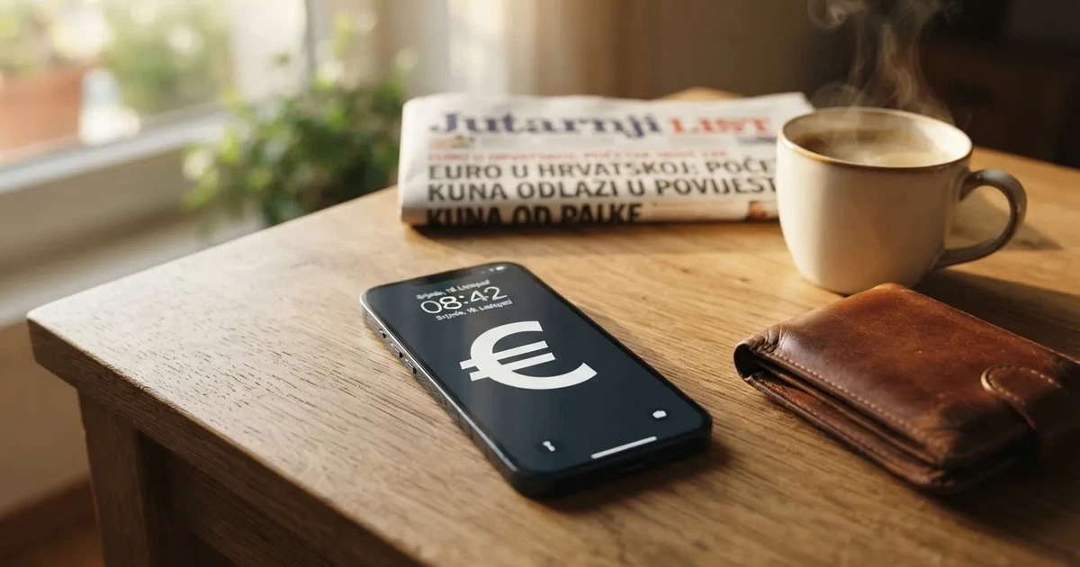 Mobitel na drvenom stolu pokraj novčanika i šalice kave — casino s apple pay u hrvatskoj
